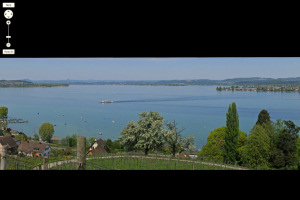 Blick vom Schloss
                                          Arenenberg auf den Untersee