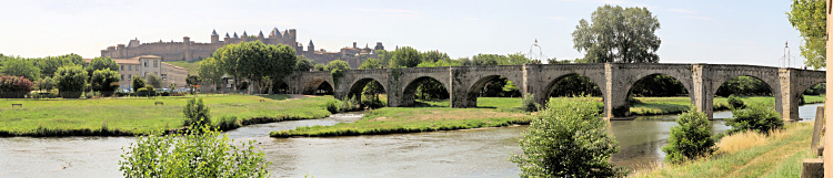 Blick von Norden auf die
                                          Cite von Carcassonne