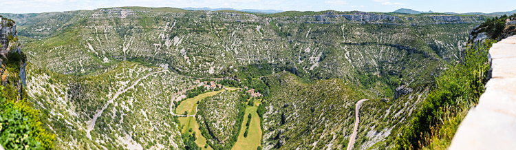 Blick in den Cirque de
                                          Navacelles