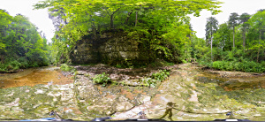 Kugelpanorama
                                                    in der
                                                    Gauchachschlucht
                                                    zwischen Burgmhle
                                                    und Balgenbchl