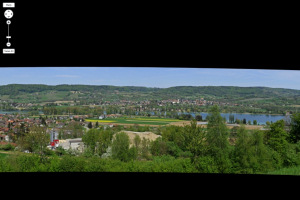 Blick ber den Rhein auf
                                          hningen - Hri