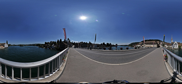 Kugelpanorama Stein am
                                            Rhein - Rheinbrcke